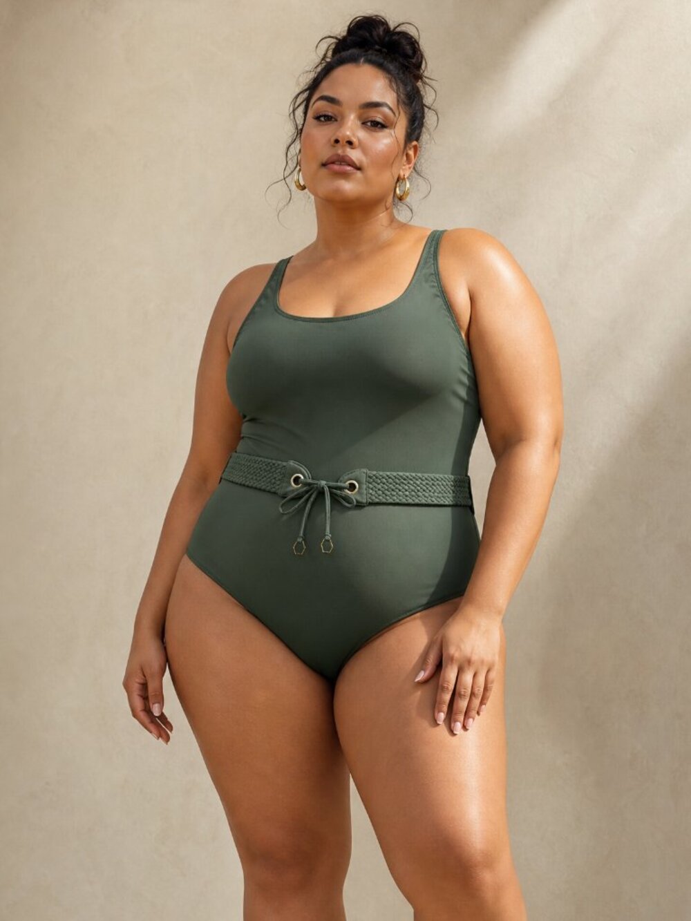 Tigerlily Olive One-Piece Swimsuit